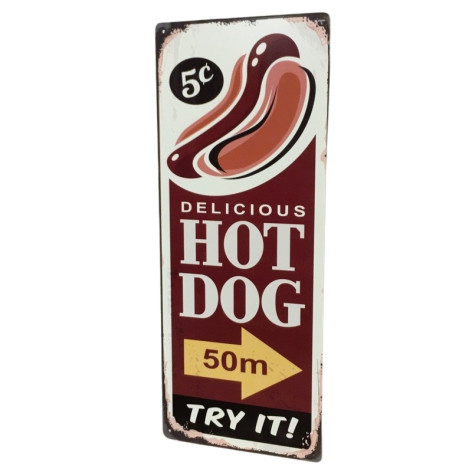 Plaque décorative "Hot Dog"