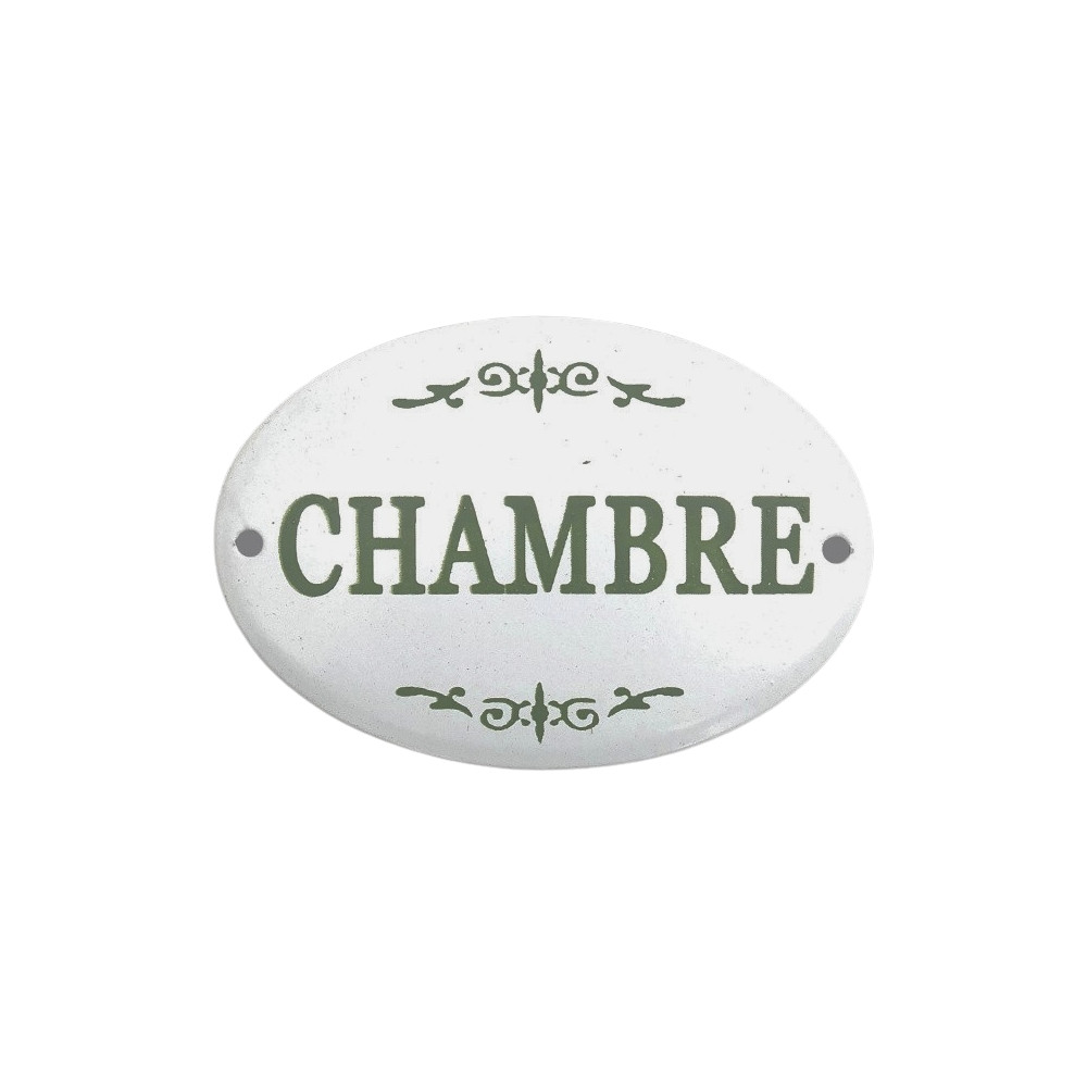 Plaque de porte alu a fixer " chambre "