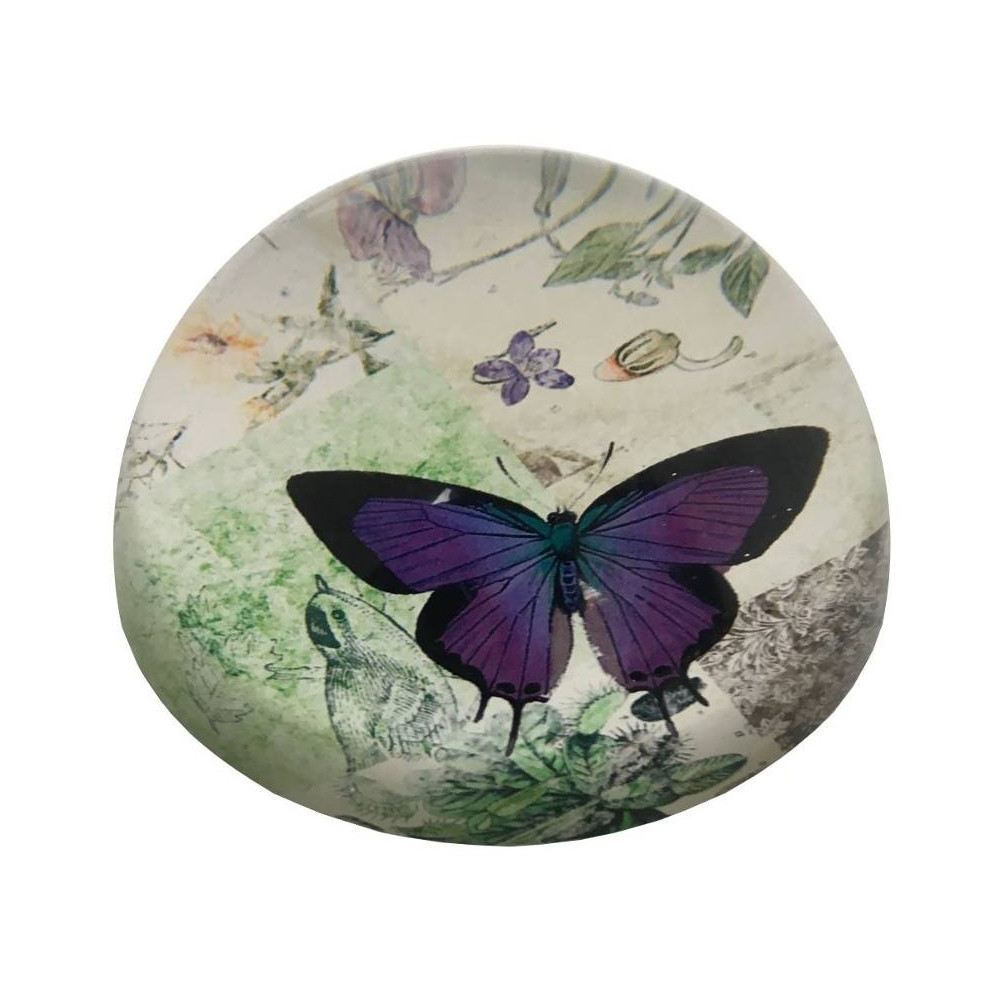 Boule sulfure motif papillon avec oiseau