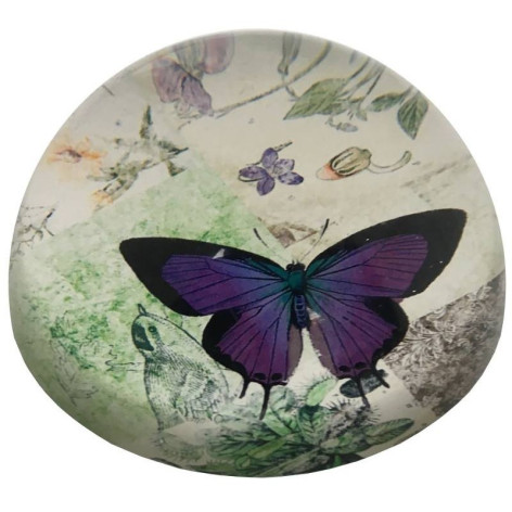 Boule sulfure motif papillon avec oiseau