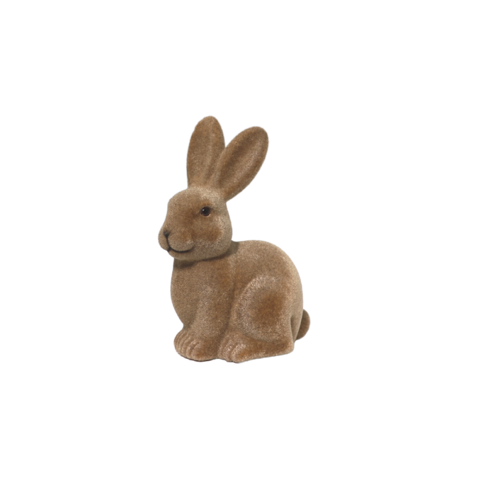 Lapin en feutrine marron GM