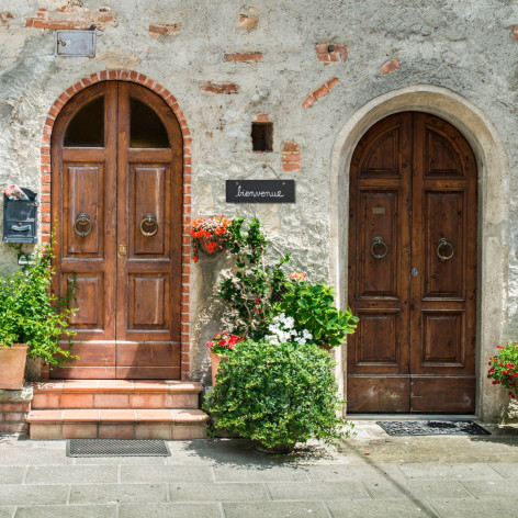 Plaque de porte " Bienvenue"