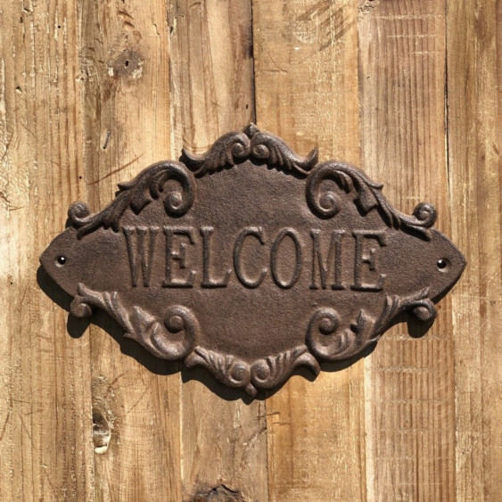 Ecritaux plaque Welcome