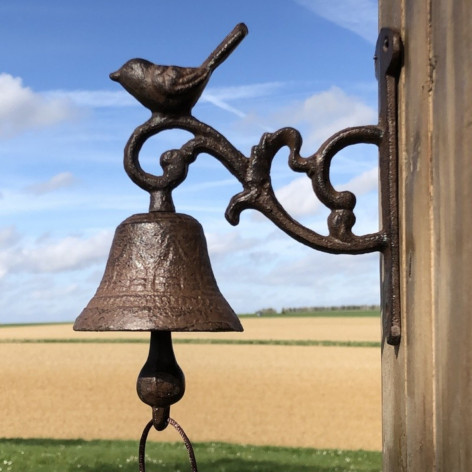 Cloche décor oiseau