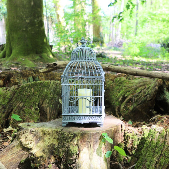 Petite Cage à  Oiseaux Carré en Fer