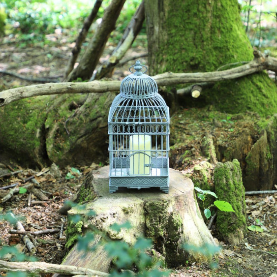 Petite Cage à  Oiseaux Carré en Fer