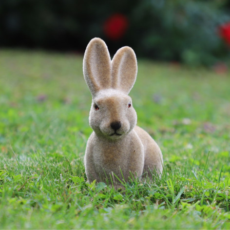 Lapin en feutrine marron