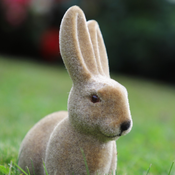 Lapin en feutrine marron