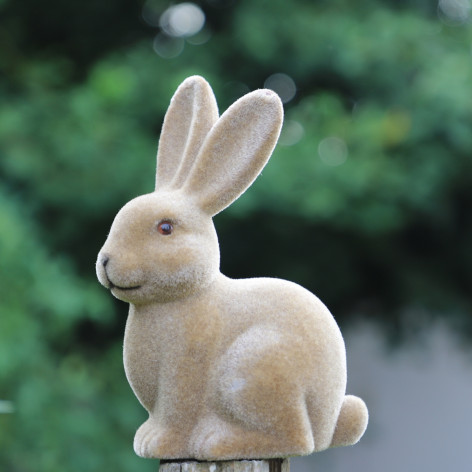 Lapin en feutrine marron GM