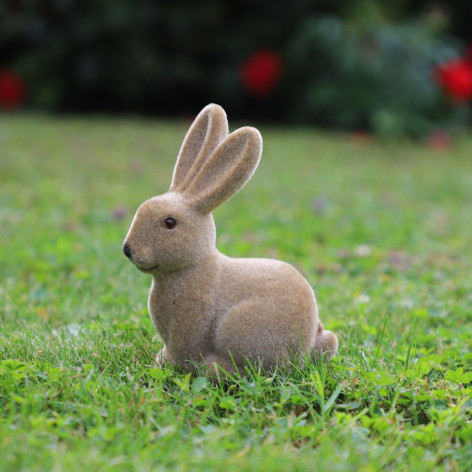 Lapin en feutrine marron GM