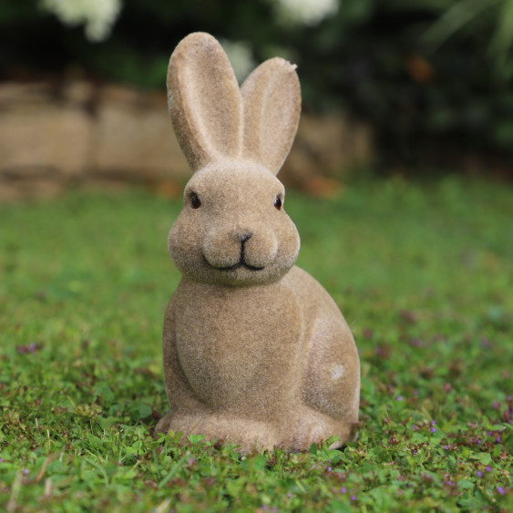 Lapin en feutrine marron GM