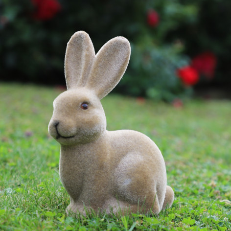 Lapin en feutrine marron GM