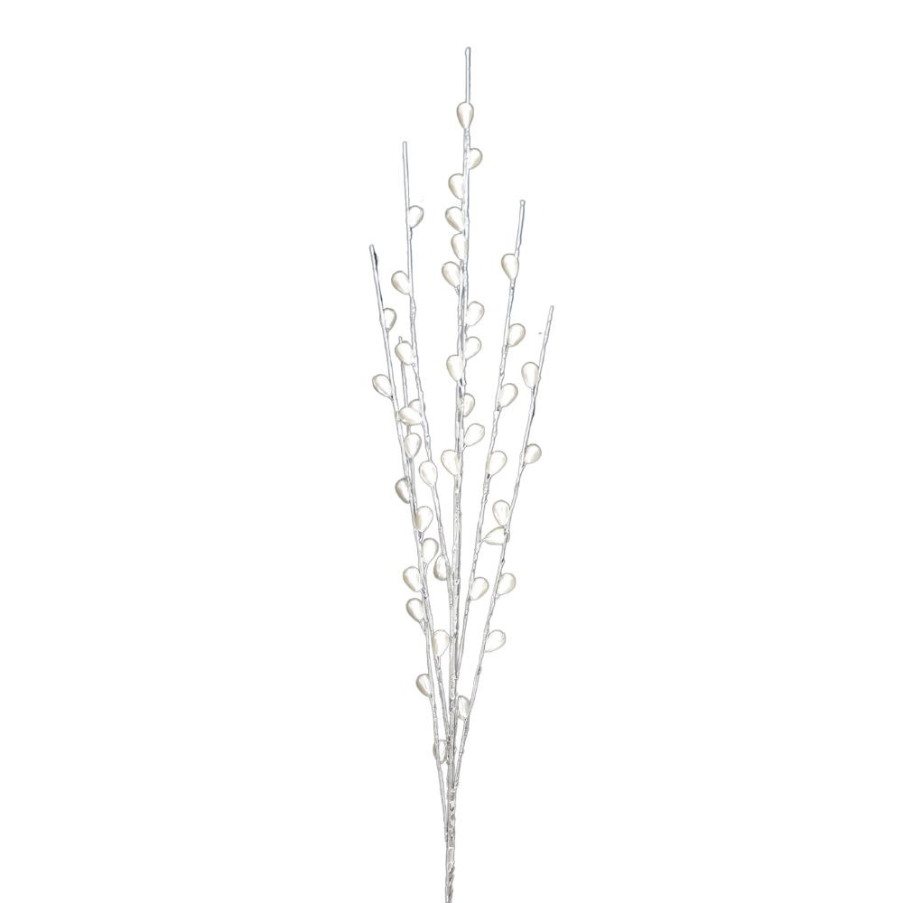 Branche de Fleurs «Bourgeons Cristal» en verre