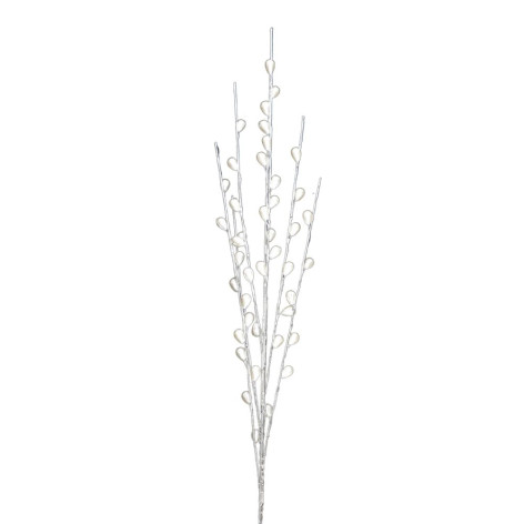 Branche de Fleurs «Bourgeons Cristal» en verre