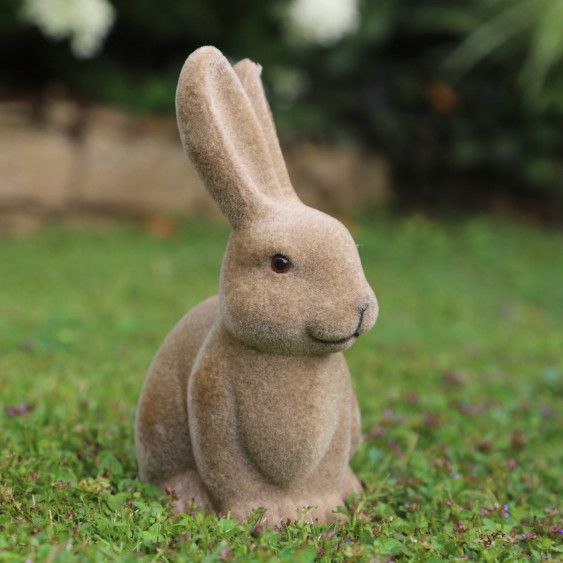 Lapin en feutrine marron GM