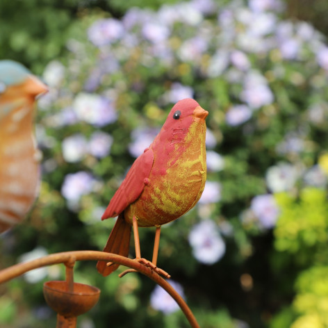 Oiseaux balancier en métal marron 61 x 12 x 111 cm