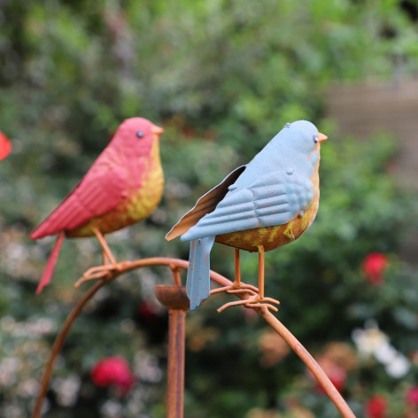 Oiseaux balancier en métal marron 61 x 12 x 111 cm