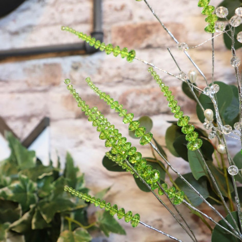 Branche de Fleurs «Cristal» en verre - Vert