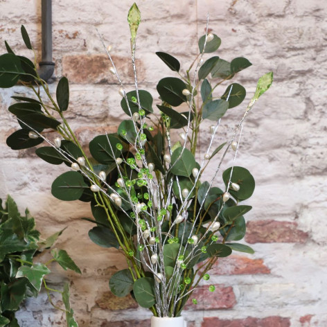 Branche de Fleurs «Cristal» en verre - Vert