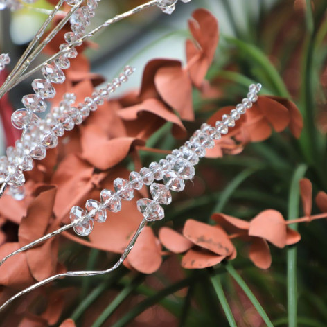 Branche de Fleurs «Cristal» en verre - Cristal