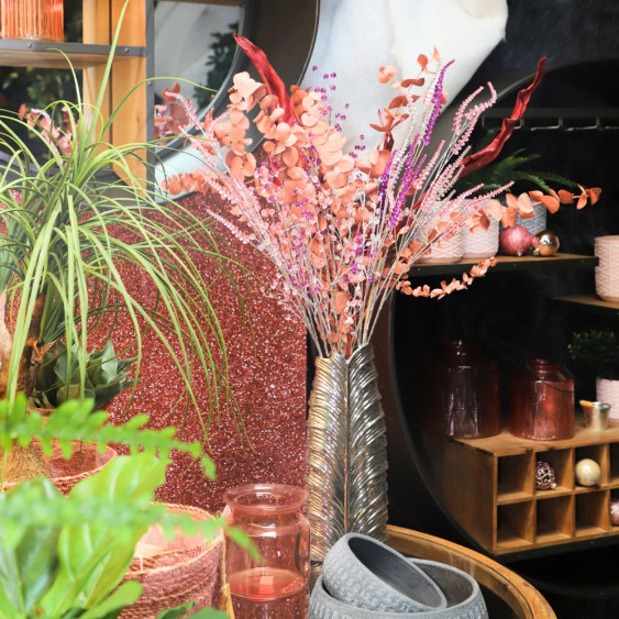 Branche de Fleurs «Pastilles Cristal» en verre - Violet