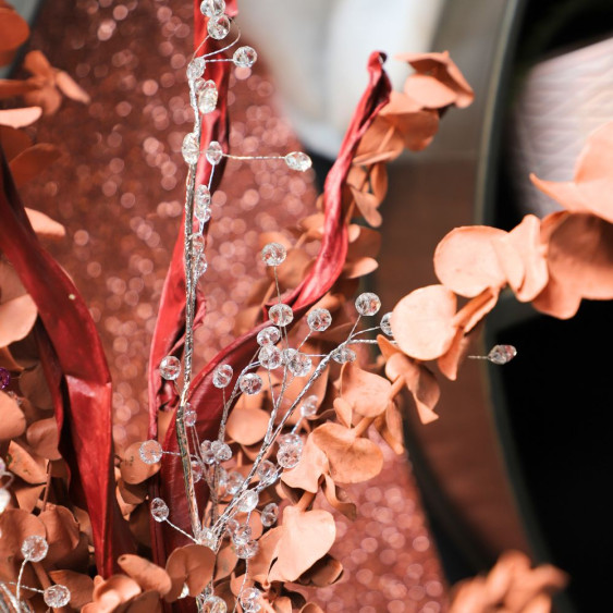 Branche de Fleurs «Pastilles Cristal» en verre - Cristal