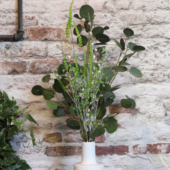 Branche de Fleurs «Bourgeons Cristal» en verre