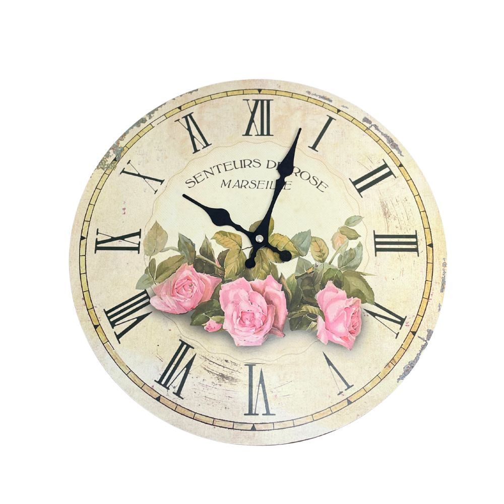 Horloge beige décor "Marseille" Ø 34 cm