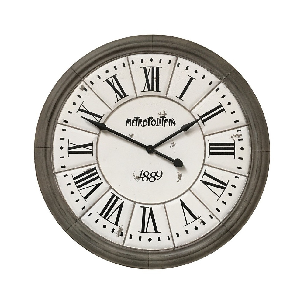 Horloge ronde de Style "Industriel"