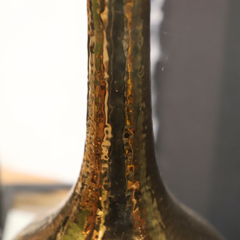 Vase en céramique doré 19 x 43 cm