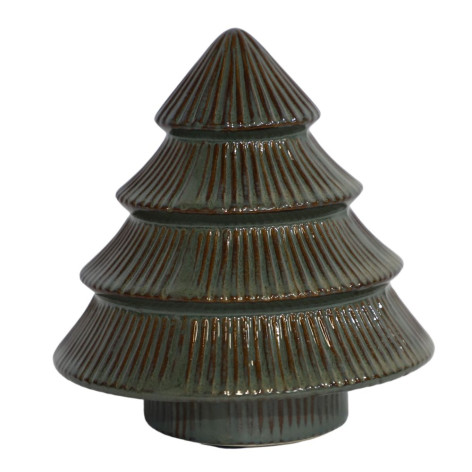 Sapin en céramique émaillée verte Ø.9.5 x 10.5 cm