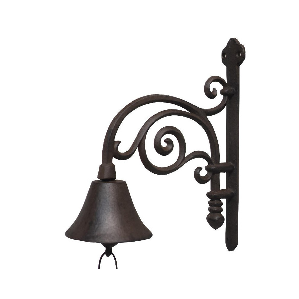 Cloche murale marron