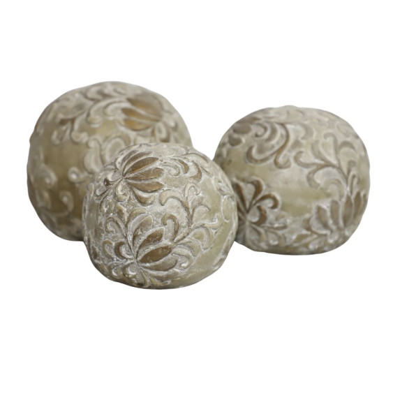 Boule décorative motifs "Arabesques" Ø.17.5 cm