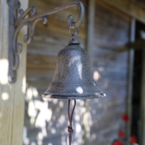 Cloche en fonte marron 29 x 26 cm