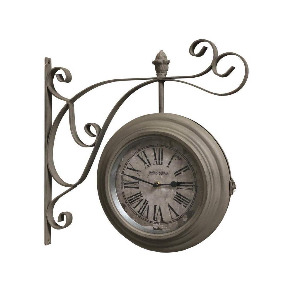 Horloge de Gare Double Face Pivotante