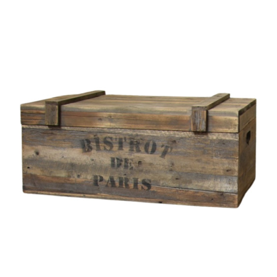 Coffres en bois "Bistrot de Paris"