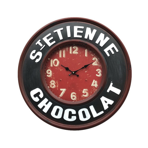 Horloge "St Etienne chocolat"