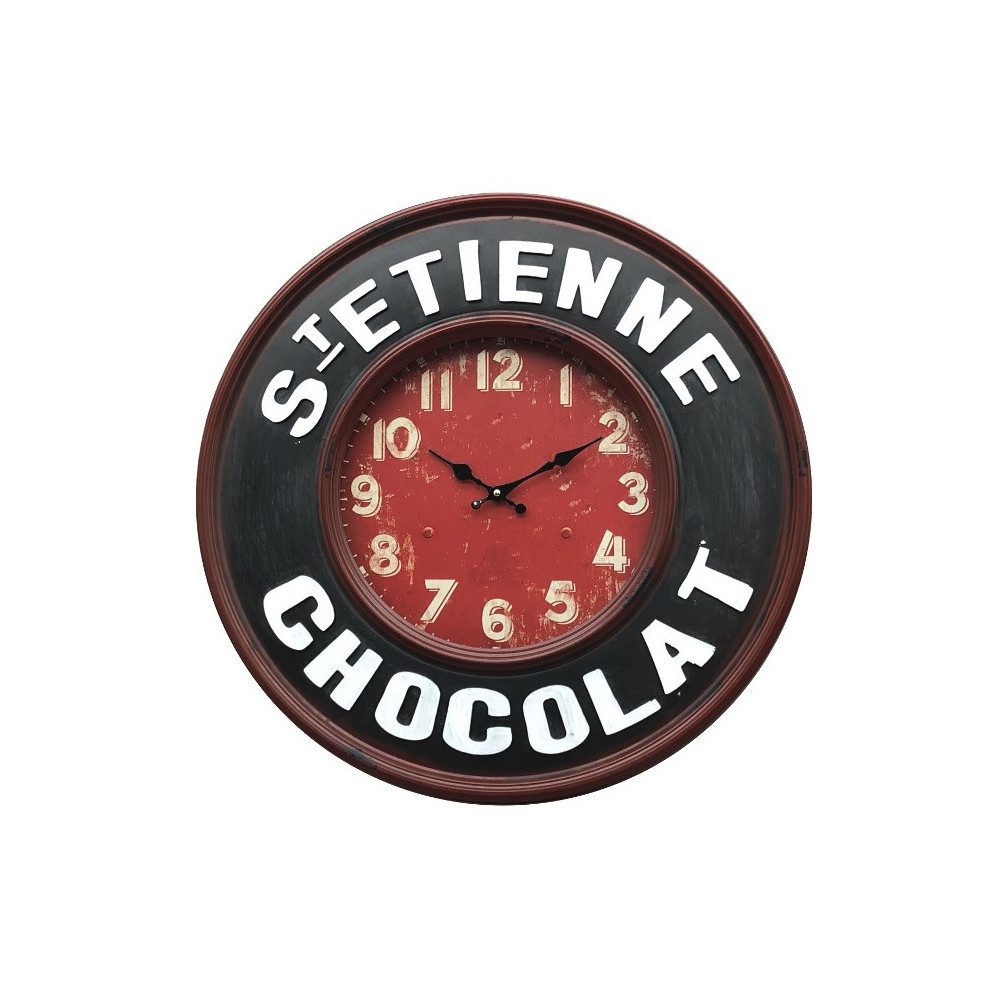 Horloge "St Etienne chocolat"