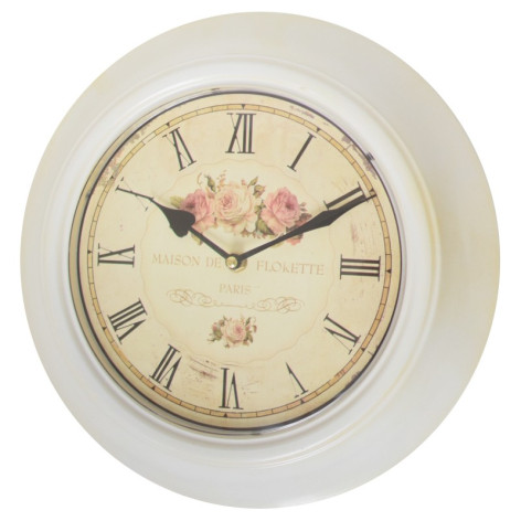 Horloge décor " Maison Florette"