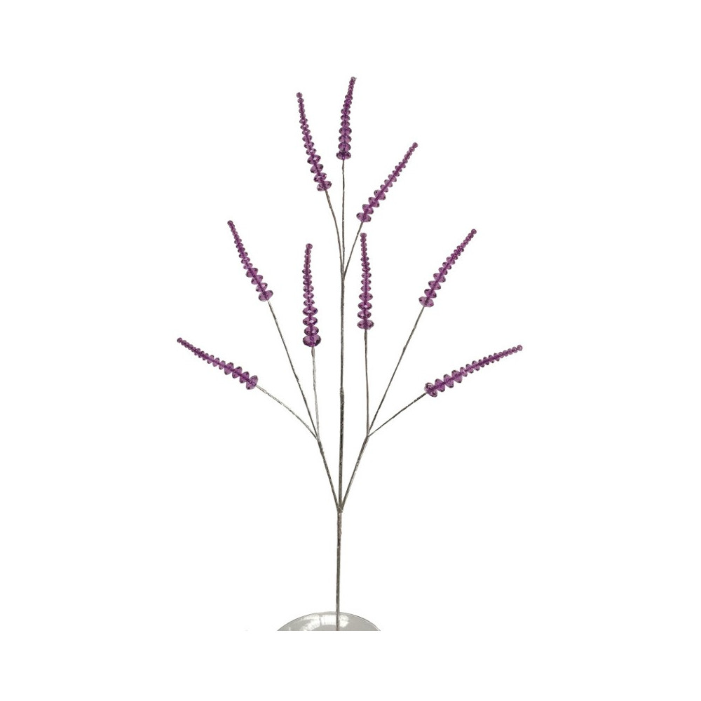 Branche de Fleurs «Cristal» en verre - Violet