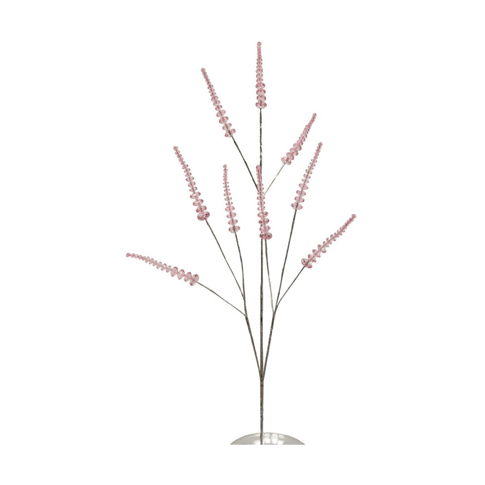 Branche de Fleurs «Cristal» en verre - Rose