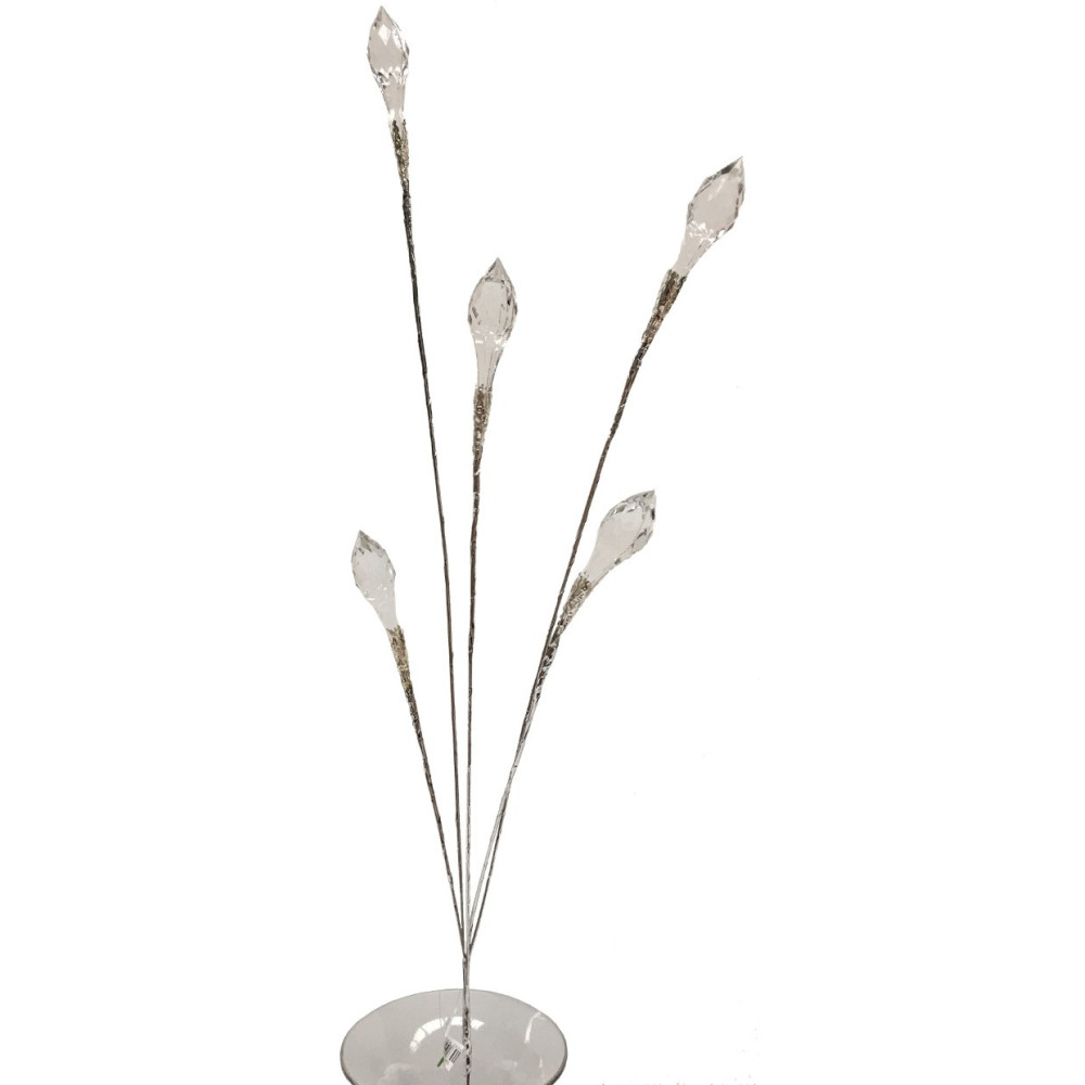 Branche de Fleurs «Cristal» en verre - Cristal