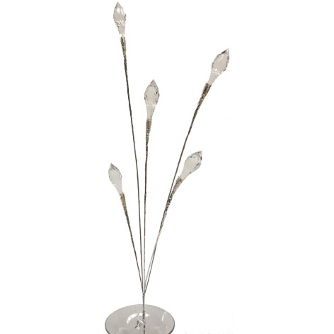 Branche de Fleurs «Cristal» en verre - Cristal