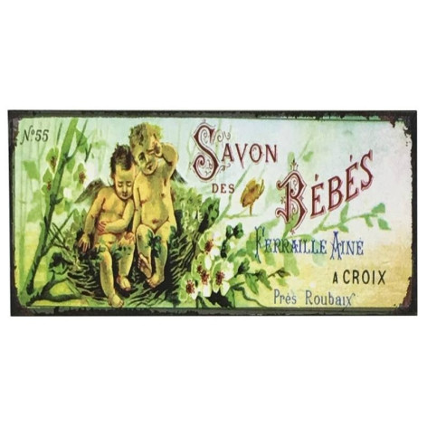 Plaque Pub Plaque Déco Plaque Murale Métal Fer Savon des Bébés Déco