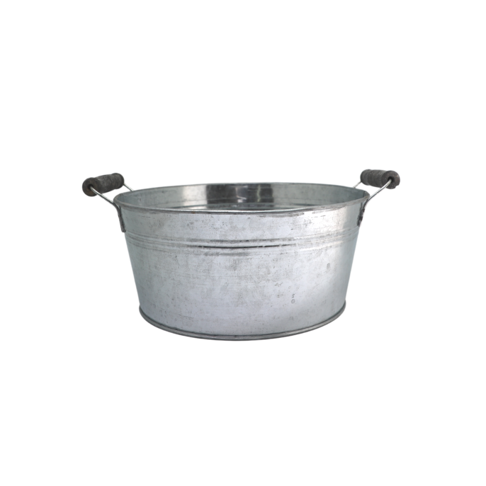 Coupe ronde en zinc «Bassine»